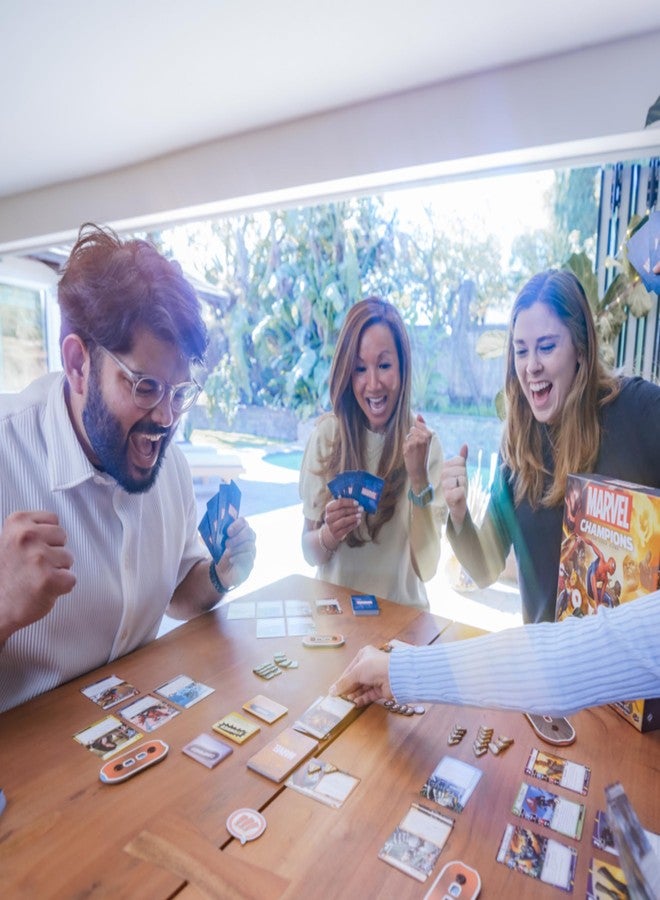 أسمودي لعبة الورق "أسمودي مارفل تشامبيونز" - مجموعة سيناريوهات "سينثيزويد سماكداون" - شي-هالك ضد فيجن: الحرب الأهلية، لعبة استراتيجية تعاونية للأطفال والكبار، من عمر 14 عامًا فما فوق، من 1 إلى 4 لاعبين، مدة اللعب من 45 إلى 90 دقيقة - Image 4